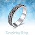 Engraved Sterling Silver Inspirational Spinner Ring: A Timeless Healing Keepsake and Personalized Symbol