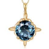 14K Gold Birthstone Pendant Necklaces