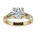 Sterling Silver Moissanite Couple Engagement Ring