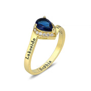 Custom Class Rings Fully Personalized Class Rings for Women High School Sterling Silver Rings Women's ClassGraduation Rings