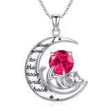 Cat Necklace 925 Silver Cat Birthstone Necklace Cat Jewelry Gift for Women Cat Lover