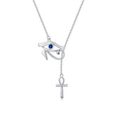 Sterling Silver Eye of Horus  Pendant  Necklace Christmas Gifts