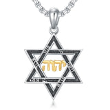 Sterling Silver Jewish Star Of David Pendant Necklace