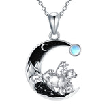 Sterling Silver Mama Bear with 3 4 5 Cubs Pendant Necklace