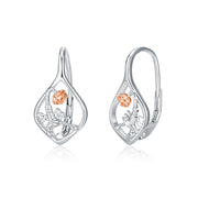 Sterling Silver Scorpion Leverback Earrings