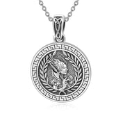 Sterling Silver Goddess Athena High Priestess Pendant Necklace