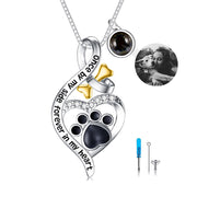 Pet Cremation Jewelry for Pet Ashes 925  Silver Pet Urn Necklace for Ashes Keepsake Memorial Ashes Necklace for Dog Pet