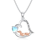 Sterling Silver Dachshund Pendant Necklace