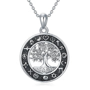 Sterling Silver Tree of Life Necklace for Women  Tree of Life Pendant Jewelry Gifts for Women Wife Girlfriend Girls Mom Daughter