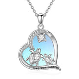 Sterling Silver Moonstone Cat Dachshund Dog Elephant Turtle Pendant Necklace