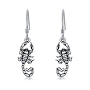 Sterling Silver Scortpion Drop Earrings