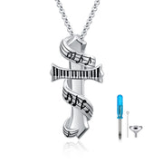 Sterling Silver Sterling Silver Piano Urn Necklaces for Ashes