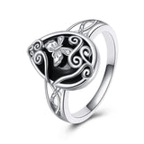 Celtic Filigree Rings Sterling Silver Black Onyx Ring Black Onyx Jewelry Gifts For Women Men