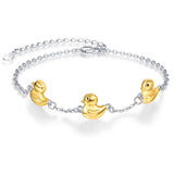 Sterling Silver Duck Bracelet