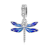 Sterling Silver Dragonfly Bead Charms