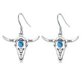 Sterling Silver Longhorn Dangle Earrings