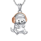 Otter Necklace 925 Sterling Sliver Sea Otter Pendant Jewelry Gifts for Otter Lover Women Girls Daughter