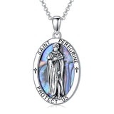 Sterling Silver St Michael St Benedict St Anthony St Jude Medal Pendant Necklace