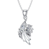 Sterling Silver Birthstone Wyvern Dragon Pendant Necklace