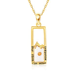 14k Gold Mustard Seed Faith Pendant Necklace