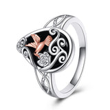 Celtic Filigree Rings Sterling Silver Black Onyx Ring Black Onyx Jewelry Gifts For Women Men