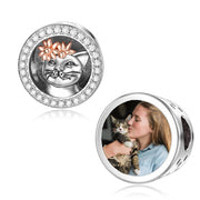 Sterling Silver Cat Personalized PhotoCharm