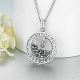 Sterling Silver St Michael St Benedict St Anthony St Jude Medal Pendant Necklace