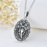 Sterling Silver St Michael St Benedict St Anthony St Jude Medal Pendant Necklace