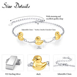 Sterling Silver Duck Bracelet