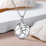 Sterling Silver Hockey Basketball Baseball Soccer Football Sports Pendant Necklace