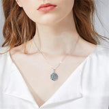 Sterling Silver Allah & Tulip  Pendant Necklace