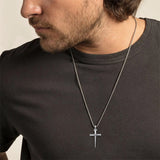 925 Sterling Silver Crucifix Necklace Religion Necklace Jesus Pendant Christ Protector Jewelry Gifts for Men Women