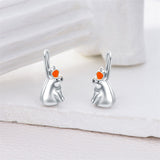 925 Sterling Silver Hypoallergenic Capybara Leverback Earrings