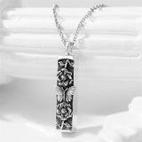 Sterling Silver  Bar Dragonfly  Butterfly Urn Necklaces for Ashes