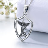 Sterling Silver Saint Christopher St Michael Saint Sebastian Amulet Pendant Necklace