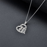 Sterling Silver Heart 12 Constellations Pendant Necklace