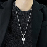 Sterling Silver Arrowhead Urn Necklace for Ashes