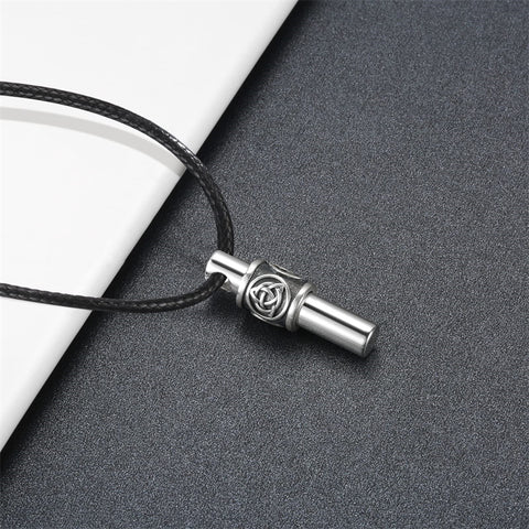 Men Cremation Necklace for Ashes  925 Sterling Silver Cross Wing Skull Keepsake Urn Pendant Ash Holder Jewelry Memorial Gift