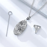 Animal Crystal Urn Necklace For Ashes Sterling Silver Butterfly  Cremation Necklace Heart Teardrop Urn Holder Necklaces For Women Memorial Jewelry