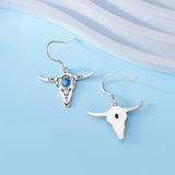 Sterling Silver Longhorn Dangle Earrings