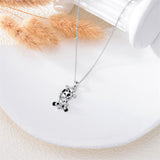 Sterling Silver Cubic Zirconia Hamster Pig Dragon Giraffe Bunny Hippo Goat Pendant Necklace