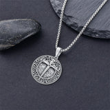 Sterling Silver 3 Nail Cross Pendant Necklace for Men