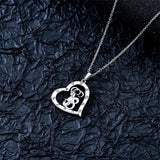 Sterling Silver Heart 12 Constellations Pendant Necklace