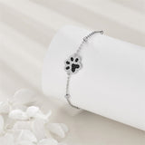 925 Sterling Silver Bracelets Paw Print Gifts for Women