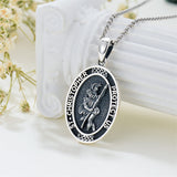 Sterling Silver Saint Christopher St Michael Saint Sebastian Amulet Pendant Necklace