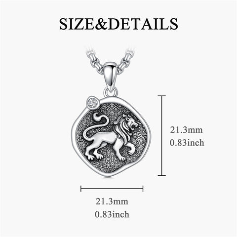 Sterling Silver Zodiac Constellation Pendant Necklace