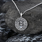 S925  Silver Amulet Necklace Wolf Necklace Protection Pendant Jewelry Christmas Halloween Birthday Gifts for Men Women