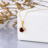 14K Gold Birthstone Pendant Necklaces