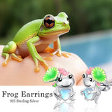 Moonstone Animal Stud Earrings for Women 925 Silver Hypoallergenic Cute Cartoon Animal Earrings  Jewelry Gifts