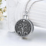 Sterling Silver Tree of Life Urn Necklace for Ashes